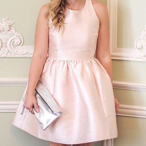 Kate Spade Light Pink Bow Back Fit & Flare Mini Dress